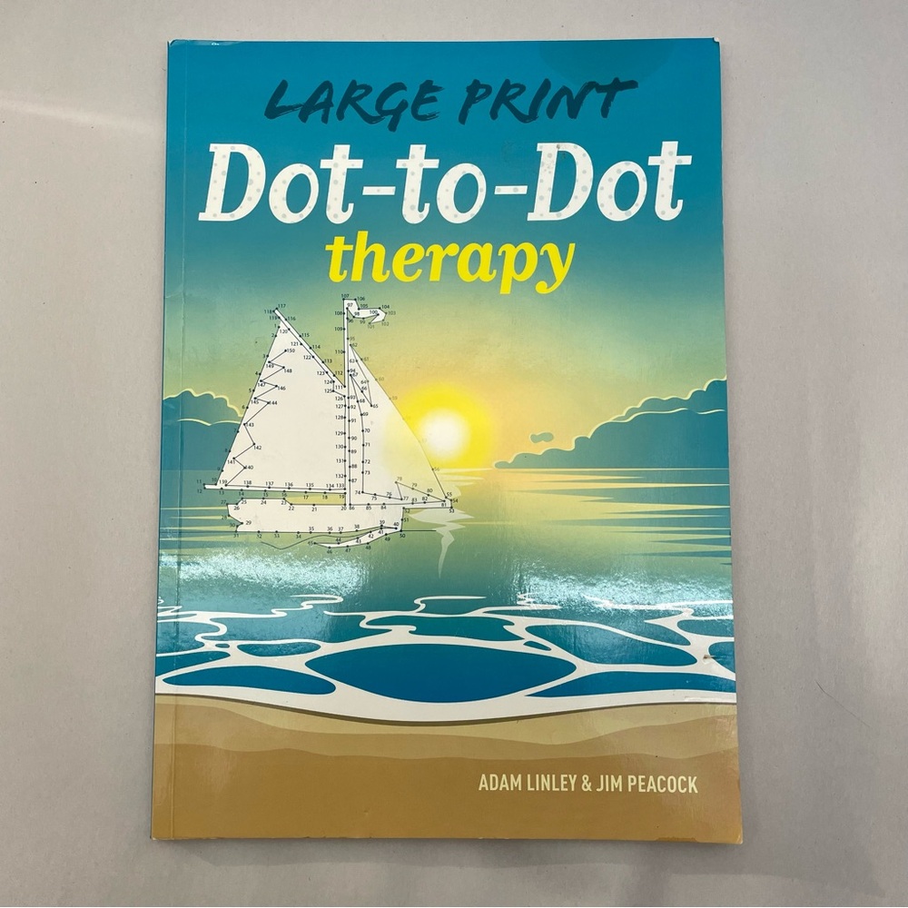 Dot to Dot Therapy Adult Activity Book – Relaxing Puzzles